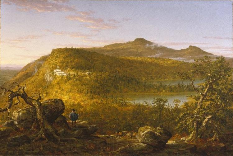 Thomas Cole A View of the Two Lakes and Mountain House Catskill Mountains